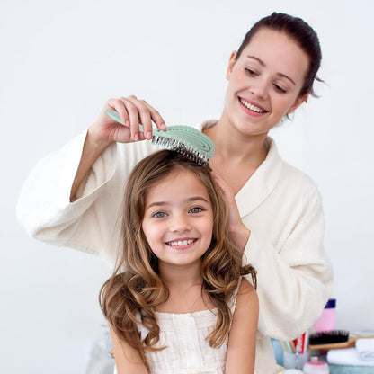 Hemp-Relax Detangling Hair Brush for Wet & Dry Hair, Green