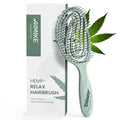 Aimike Hemp-Relax Detangling Hair Brush for Wet & Dry Hair - Green
