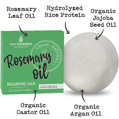 Revitalize Your Hair with Our Rosemary Oil Shampoo Bar - Made in the USA for All Hair Types