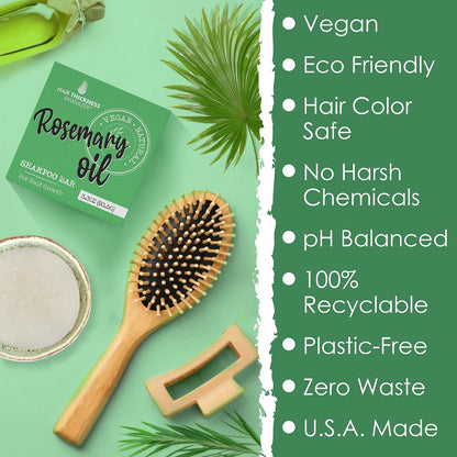 Revitalize Your Hair with Our Rosemary Oil Shampoo Bar - Made in the USA for All Hair Types