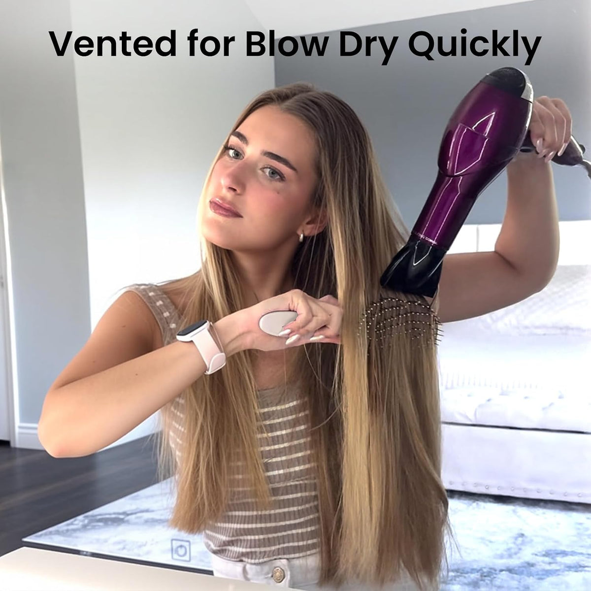 Hemp-Relax Detangling Hair Brush for Wet & Dry Hair, Beige